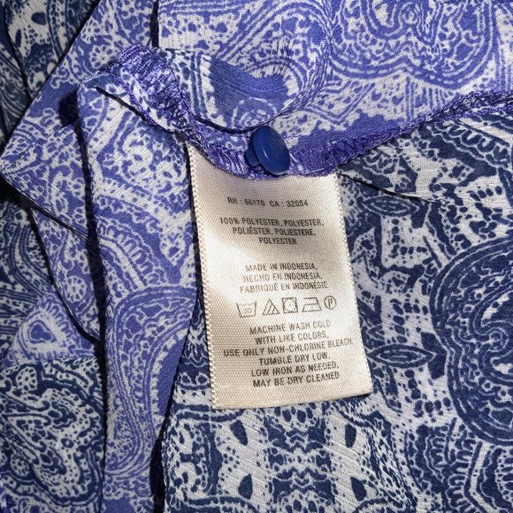 New Anthropologie HD In Paris Layered Chiffon Sleeveless Top Lightweight Tunic - Picture 9 of 10